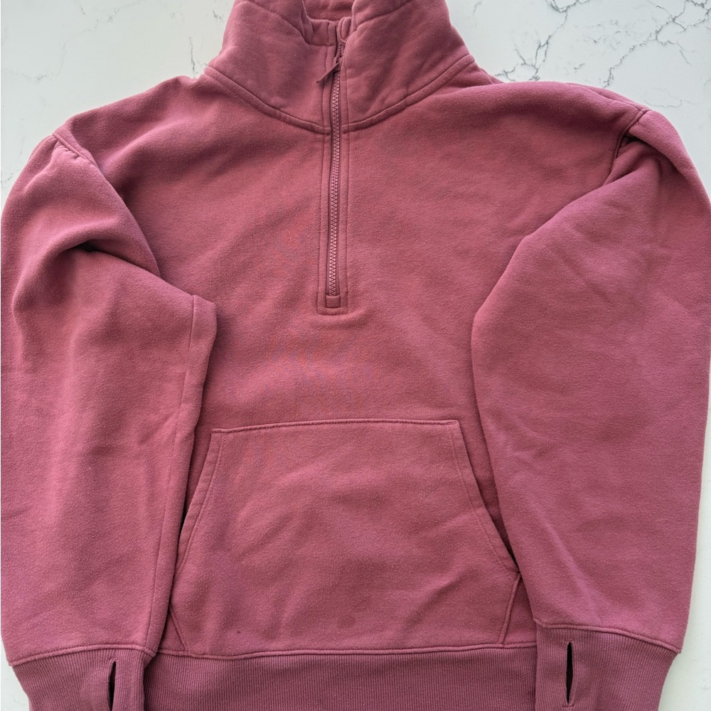 All in Motion Women's Pink Quarter-Zip Hoodie